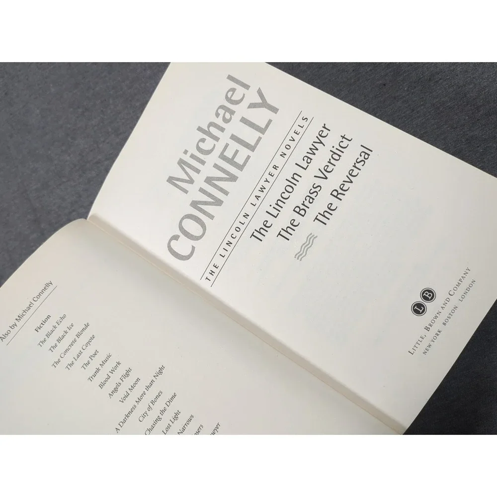 The Lincoln Lawyer First Omnibus Brass Verdict Reversal Michael Connelly 1st Ed.